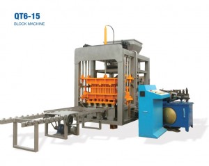 QT6-15 Automatic cement brick machine production capacity